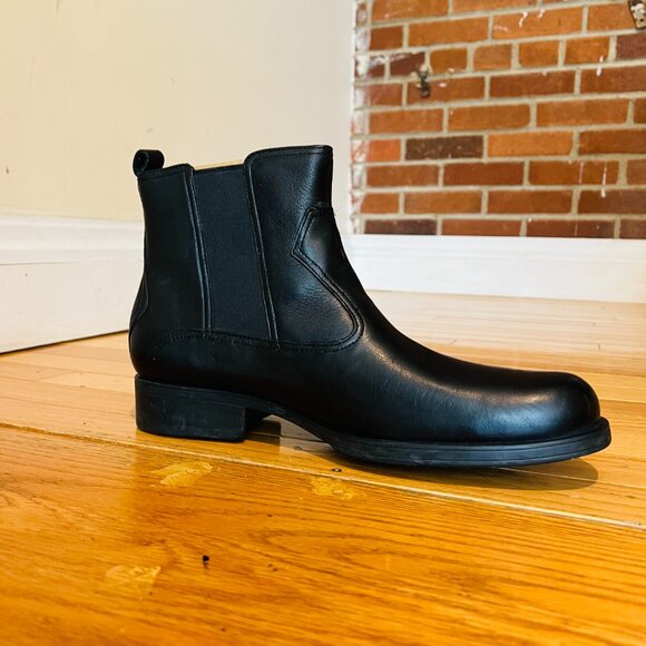 Rockport Men’s Black Leather Chelsea Slip On Boots Size 11 W NEW - Picture 3 of 16